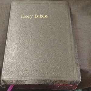 Black Holy Bible KJV 1960s Large Print